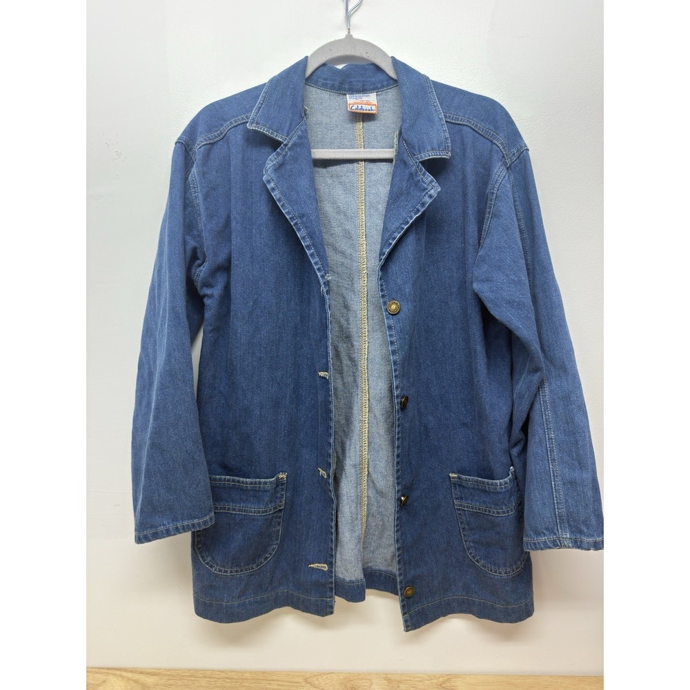 Calabash Vtg Denim Jacket Retro Western‎ Button Front  Coat Womens Size 14 #11